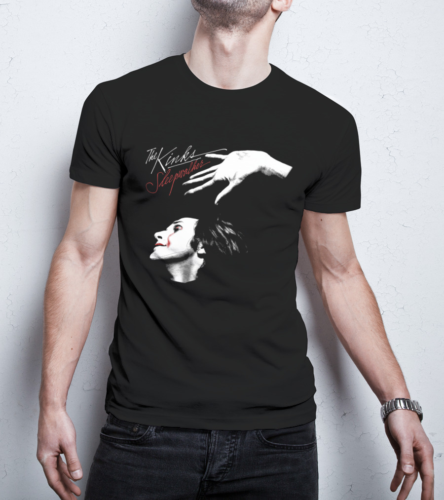 The Kinks Sleepwalker Vintage Album Cover Image T-Shirt