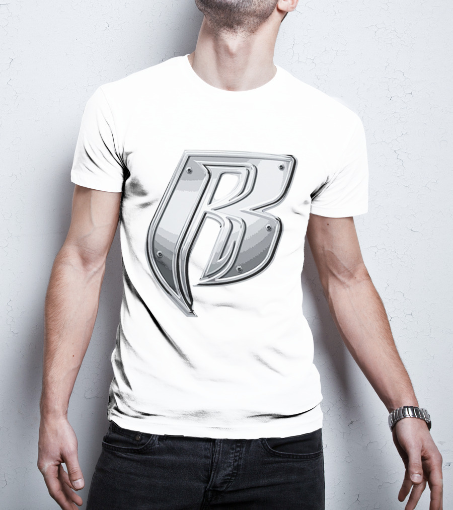 'RRD Chrome Metallic Letter B Logo' T-Shirt