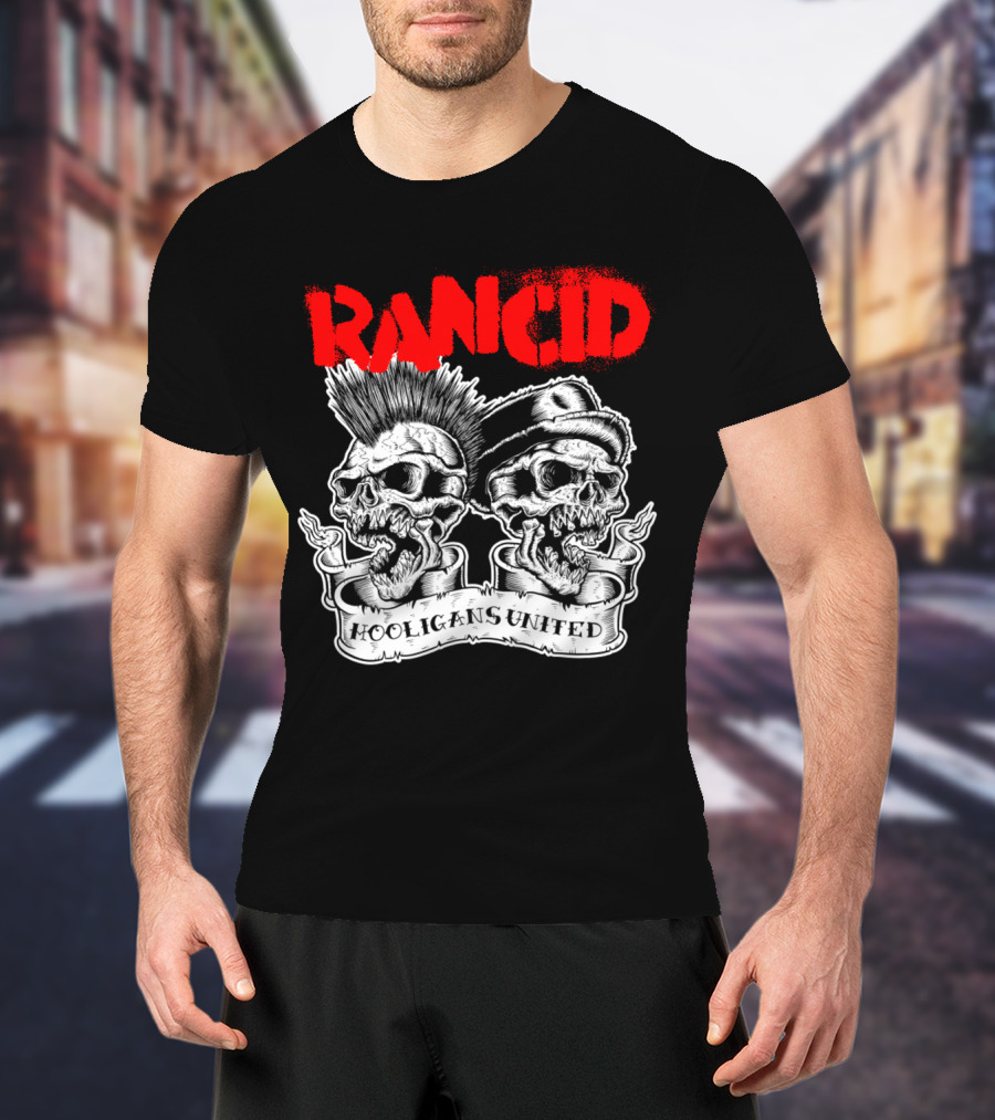 Rancid Hooligans United Skulls Rcd T-Shirt