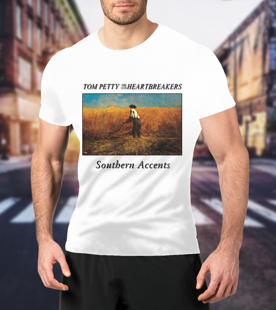Tom Petty And The Heartbreakers Southern Accents Album Cover Wheat Field Scene T-Shirt