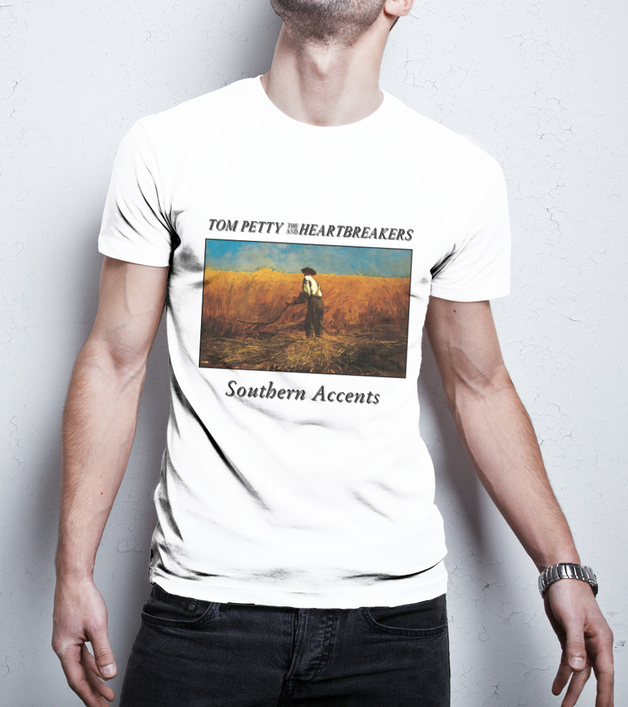 Tom Petty And The Heartbreakers Southern Accents Album Cover Wheat Field Scene T-Shirt