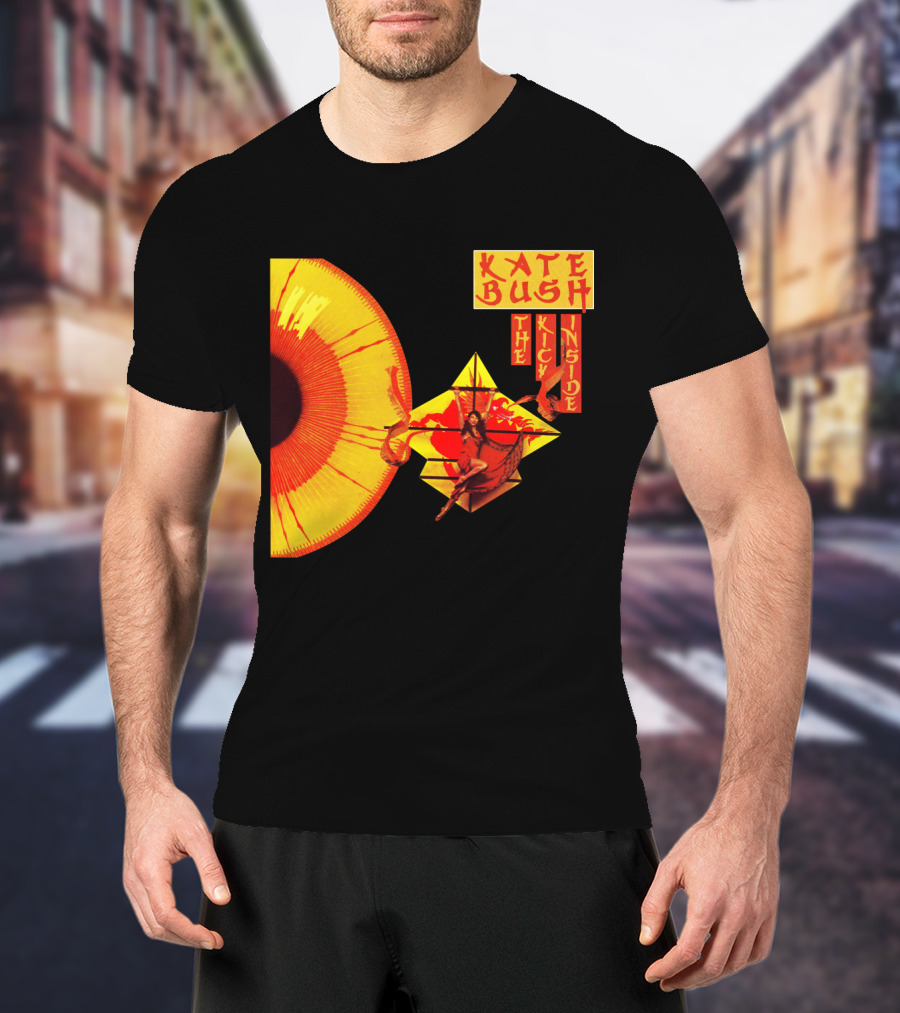 Kate Bush The Kick Inside Eye Sunburst Dance Red And Yellow T-Shirt