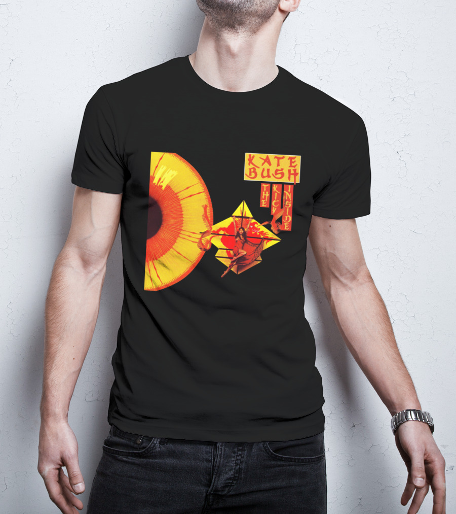 Kate Bush The Kick Inside Eye Sunburst Dance Red And Yellow T-Shirt