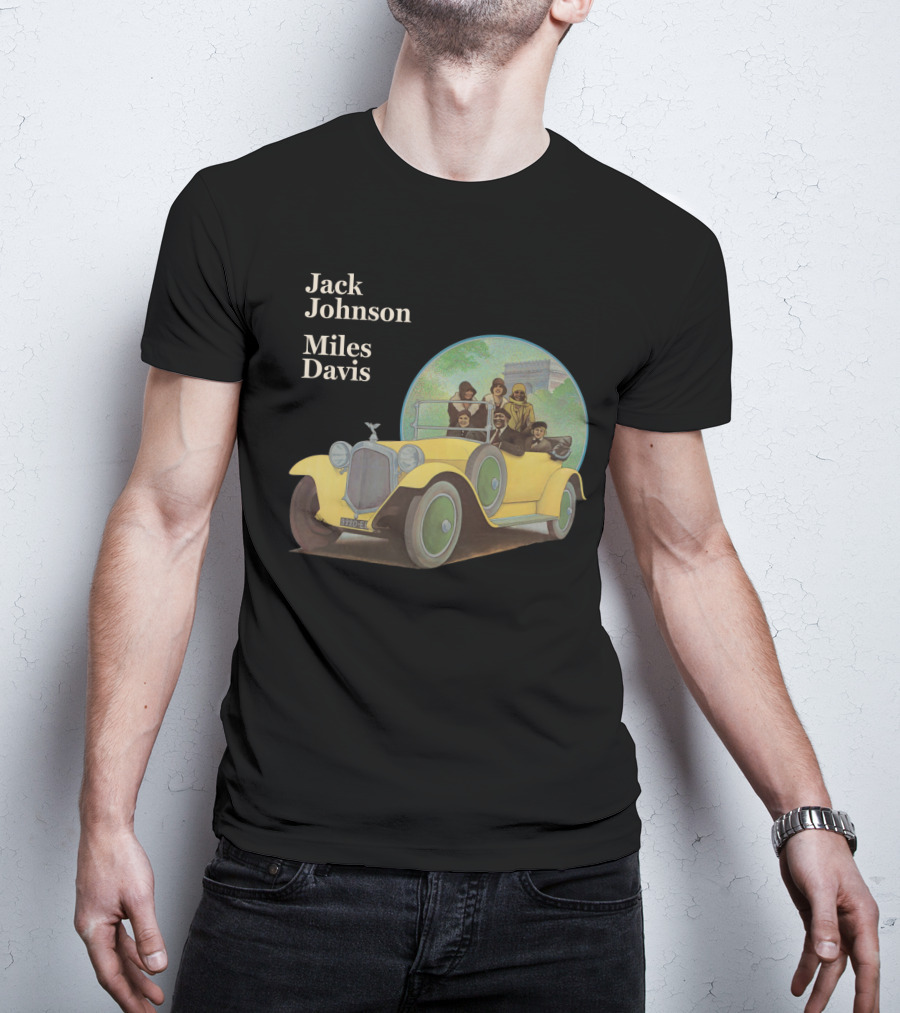 Jack Johnson Miles Davis Vintage Car Scene T-Shirt