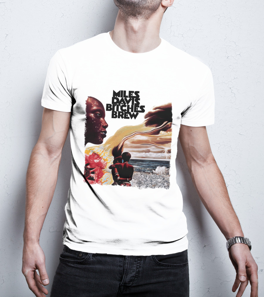 Miles Davis Bitches Brew Album Art Ocean And Figures T-Shirt