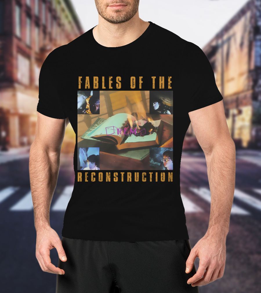 REM Fables Of The Reconstruction Burning Book T-Shirt