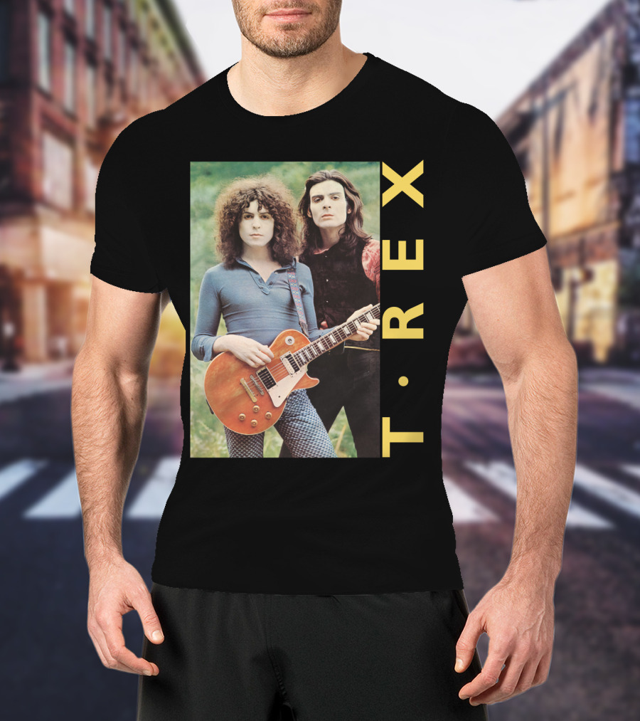 T·rex Band Portrait With Guitarist On Trx T-Shirt