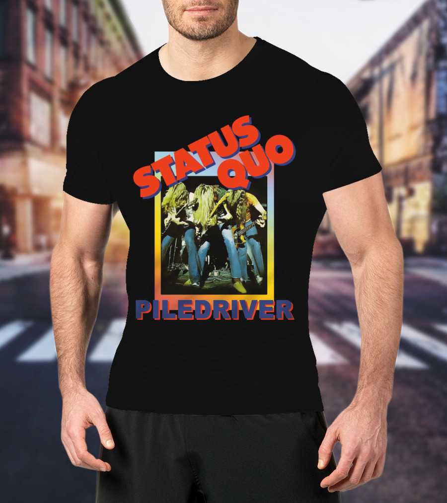 STATUS QUO PILEDRIVER Album Cover T-Shirt