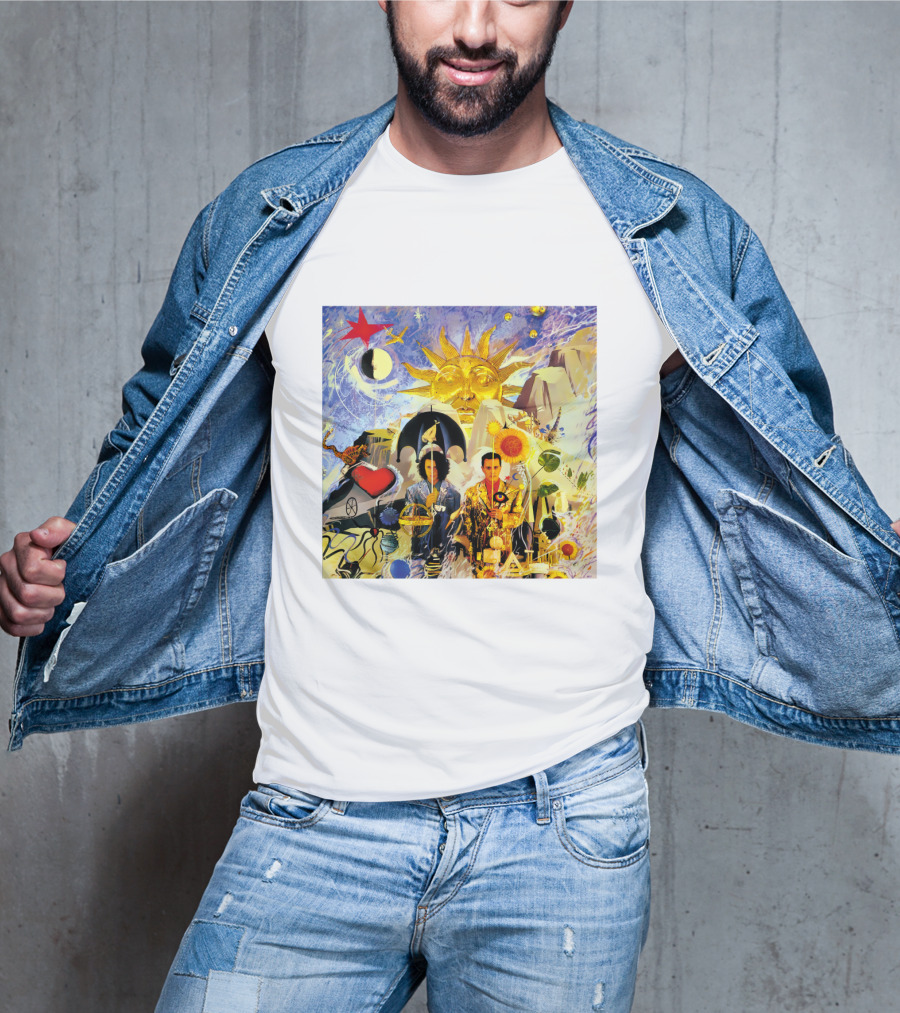 TFF 03 The Seeds Of Love Album Cover Collage Art Psychedelic T-Shirt