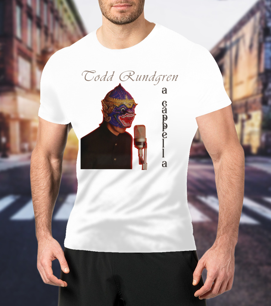 Todd Rundgren A Cappella Mask With Microphone T-Shirt