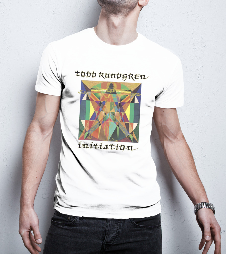 Todd Rundgren Initiation Vitruvian Geometric Multicolor Symbolism T-Shirt