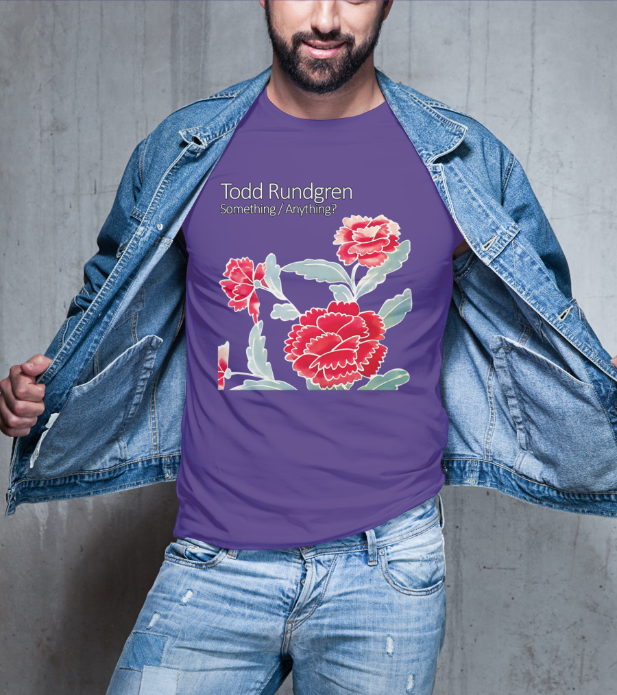 Todd Rundgren Something Anything Red Carnations Floral T-Shirt