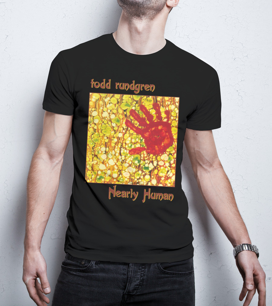 Todd Rundgren Nearly Human Handprint Cover T-Shirt