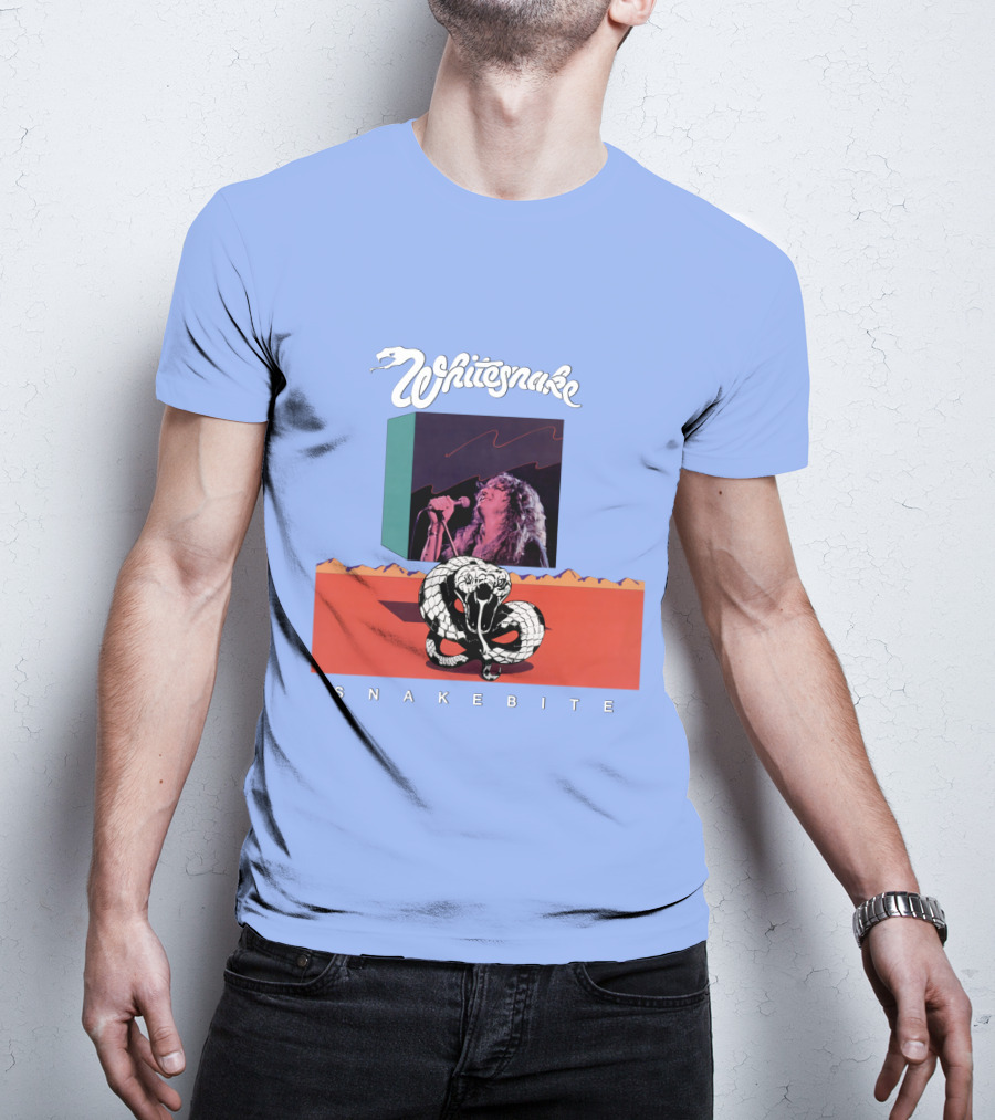 Whitesnake Snakebite Vintage Album Art With Snake And Singer T-Shirt