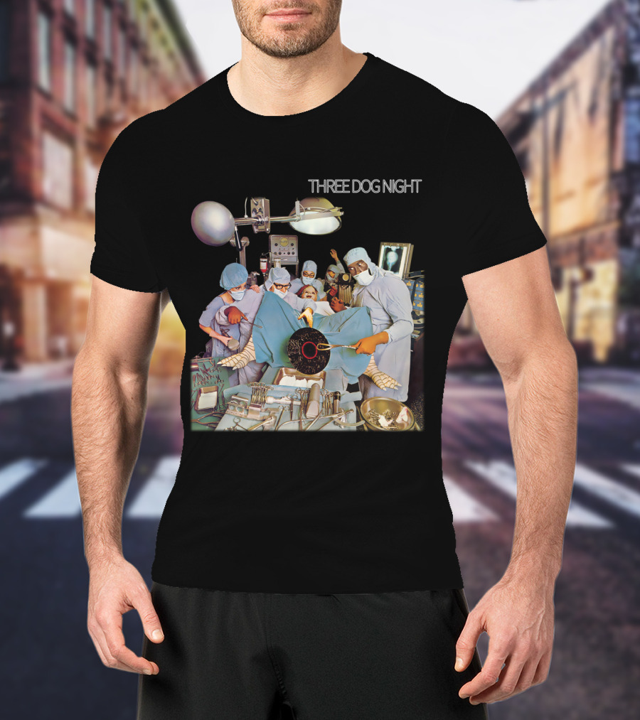 Three Dog Night Vinyl Surgery Operation Scene T-Shirt