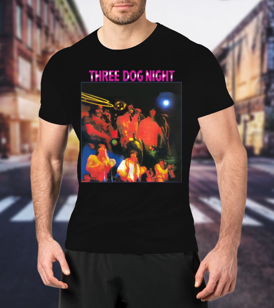 Three Dog Night Band Psychedelic Concert T-Shirt