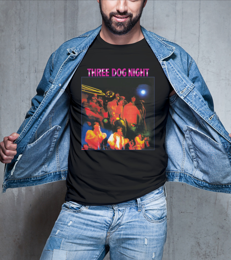 Three Dog Night Band Psychedelic Concert T-Shirt