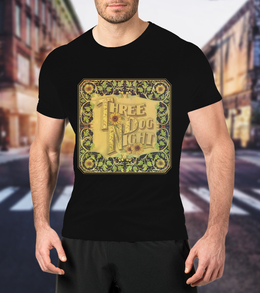 Three Dog Night Vintage Floral T-Shirt