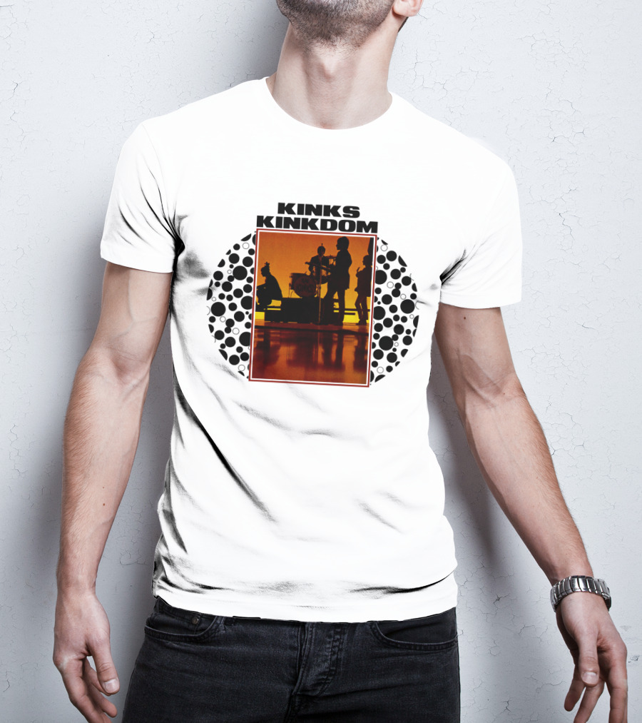 Kinks Kinkdom Album Silhouette Performance Artwork T-Shirt