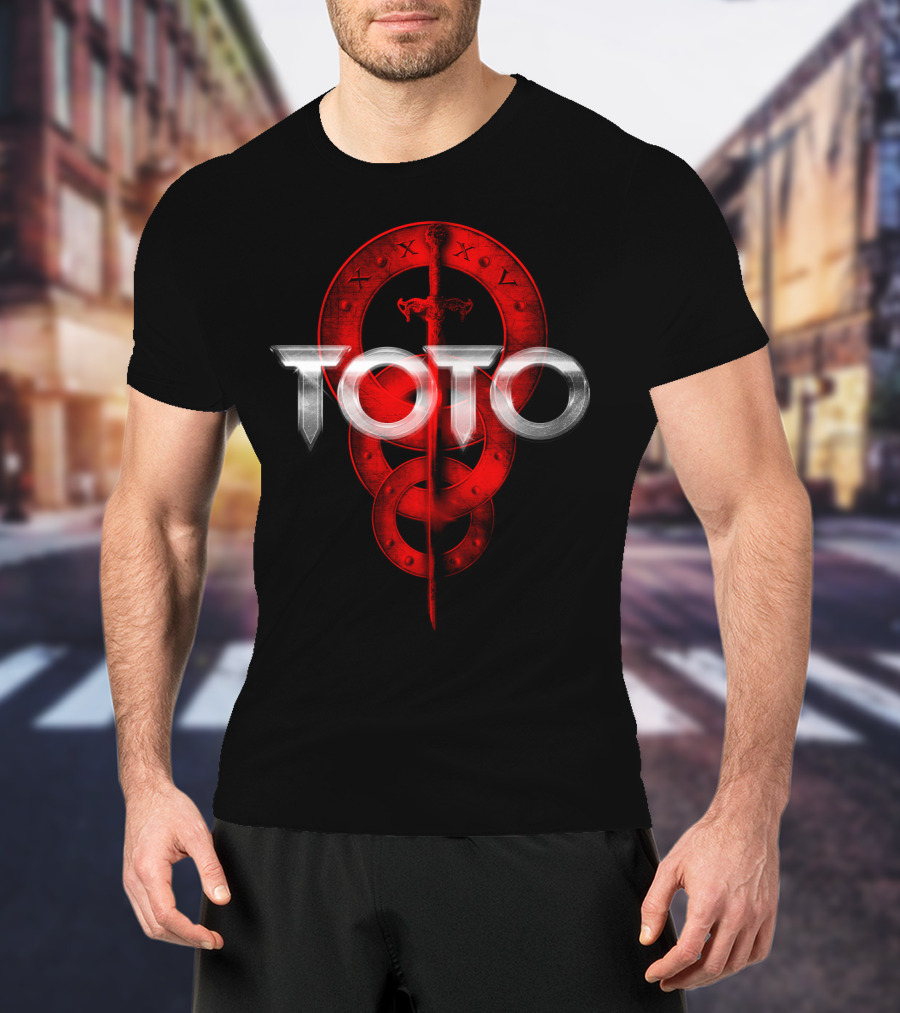Toto Sword And Rings Logo With Roman Numerals T-Shirt