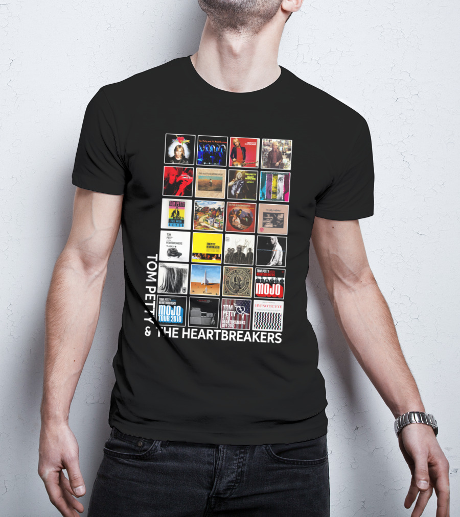 Tom Petty And The Heartbreakers Album Cover Collage T-Shirt
