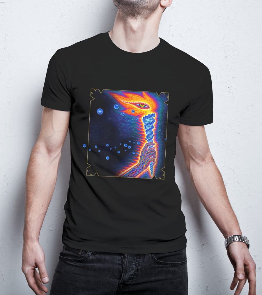 Psychedelic Cosmic Vision With Vibrant Colors T-Shirt