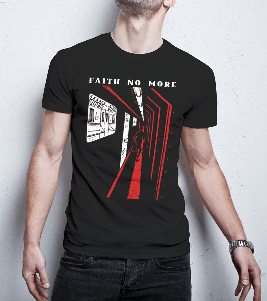 Faith No More Subway Scene In Red And White Fnm-Ms T-Shirt