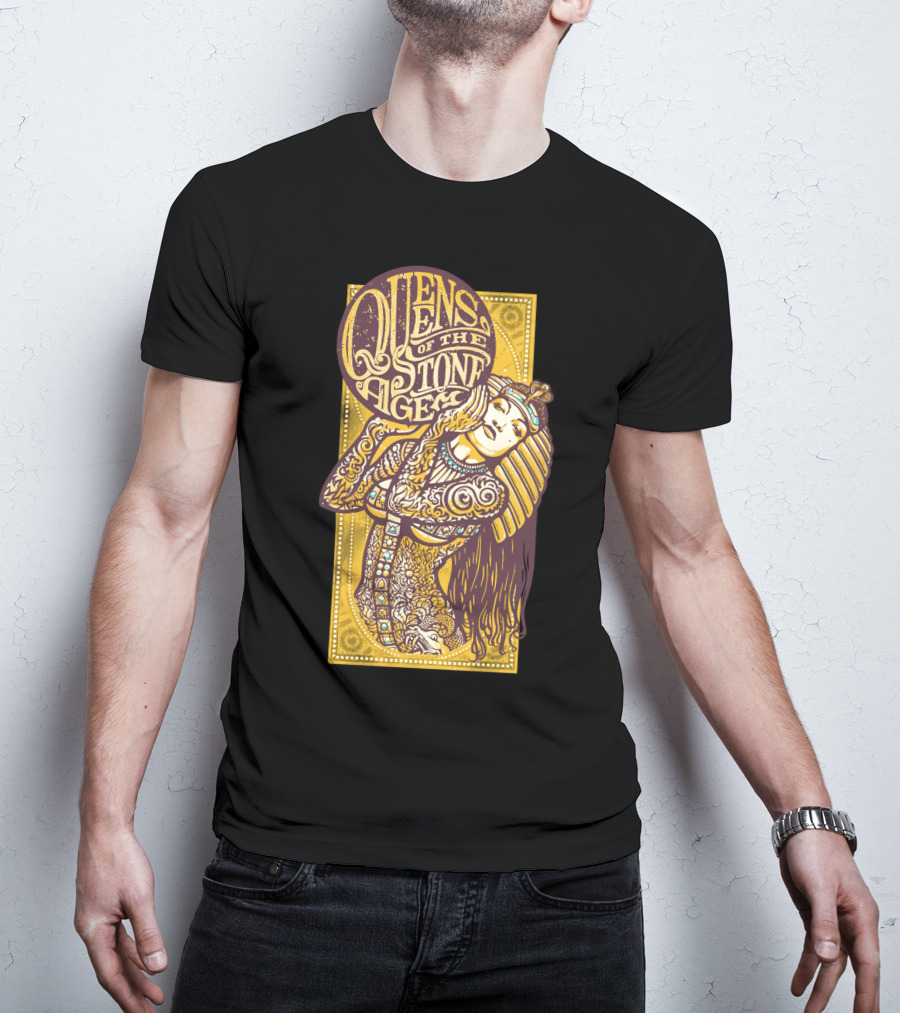 Queens Of The Stone Age Egyptian Tattoo Art T-Shirt