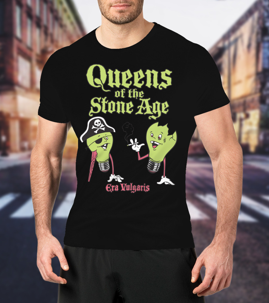Queens Of The Stone Age Era Vulgaris Pirate Light Bulbs T-Shirt