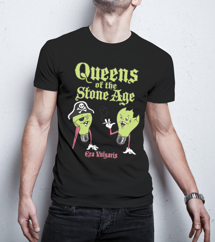Queens Of The Stone Age Era Vulgaris Pirate Light Bulbs T-Shirt