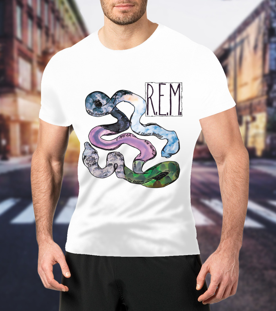 R.e.m. Album Artwork With Track Titles Elements T-Shirt