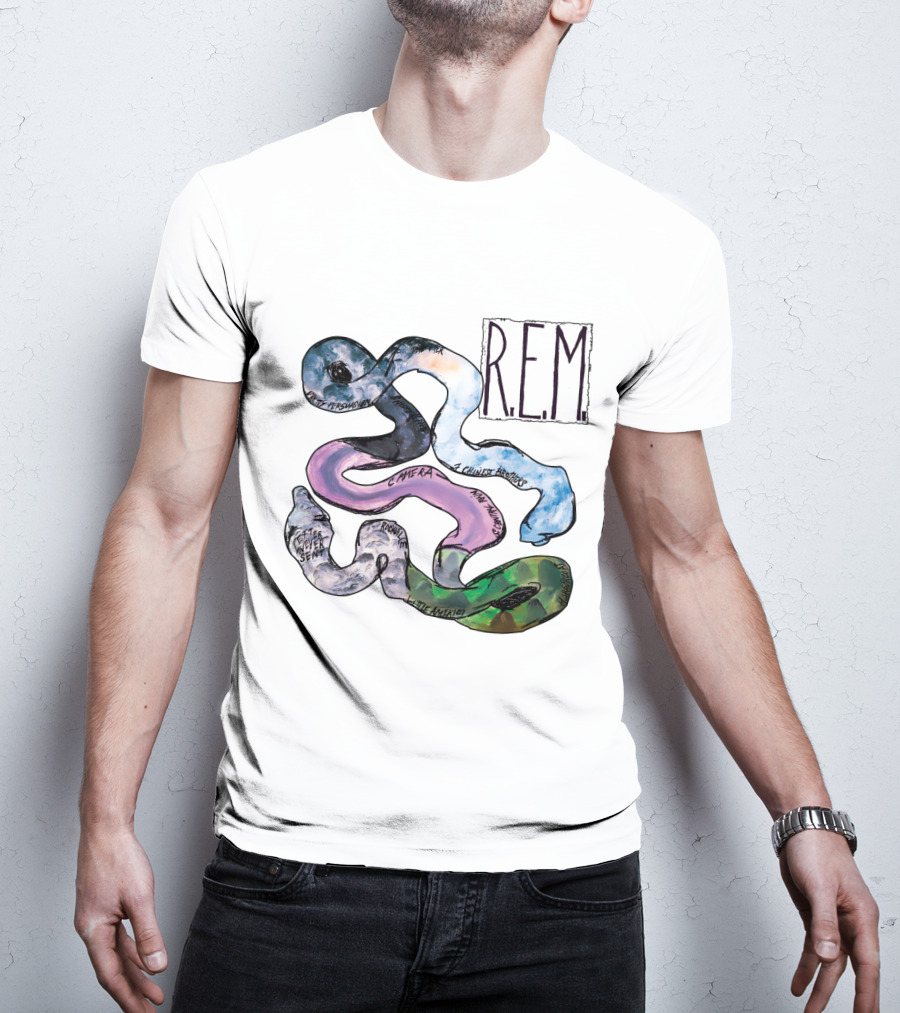 R.e.m. Album Artwork With Track Titles Elements T-Shirt