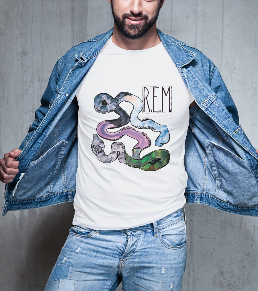 R.e.m. Album Artwork With Track Titles Elements T-Shirt