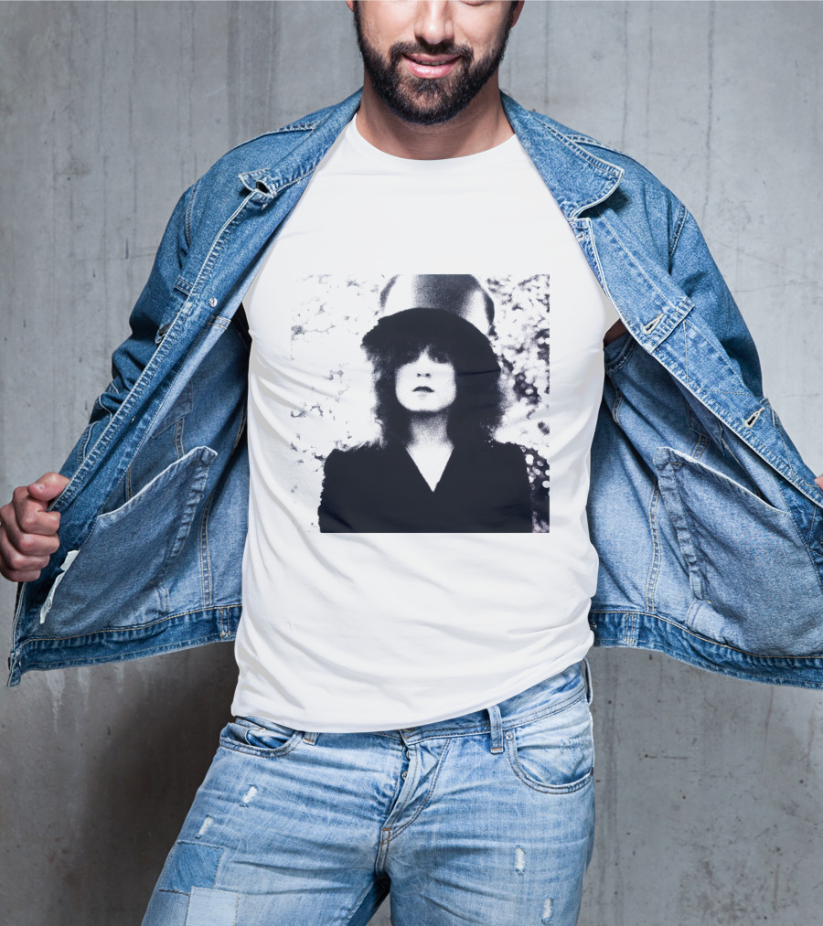 Marc Bolan Top Hat Monochrome Portrait Trx T-Shirt