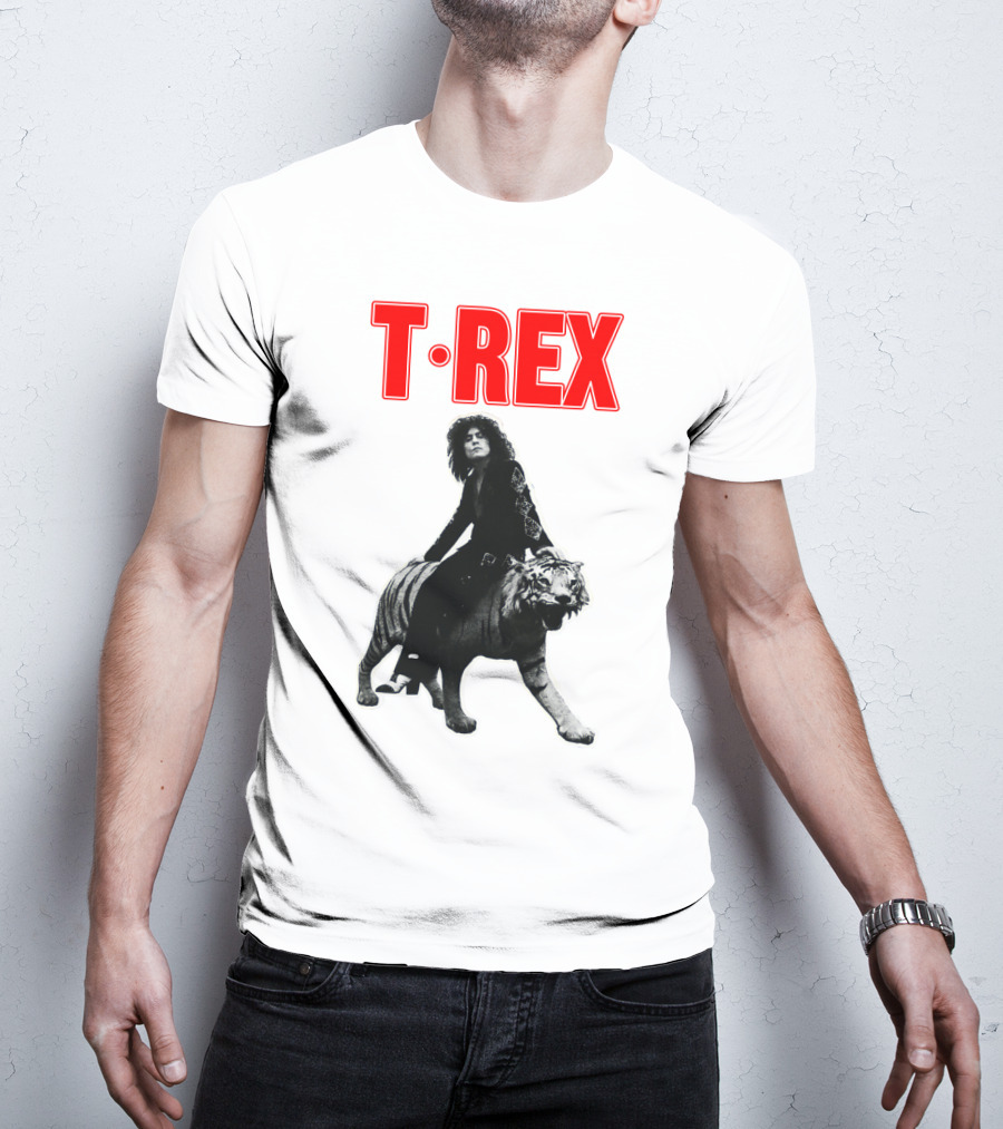 T-Rex Iconic Album Cover Art With Tiger T-Shirt