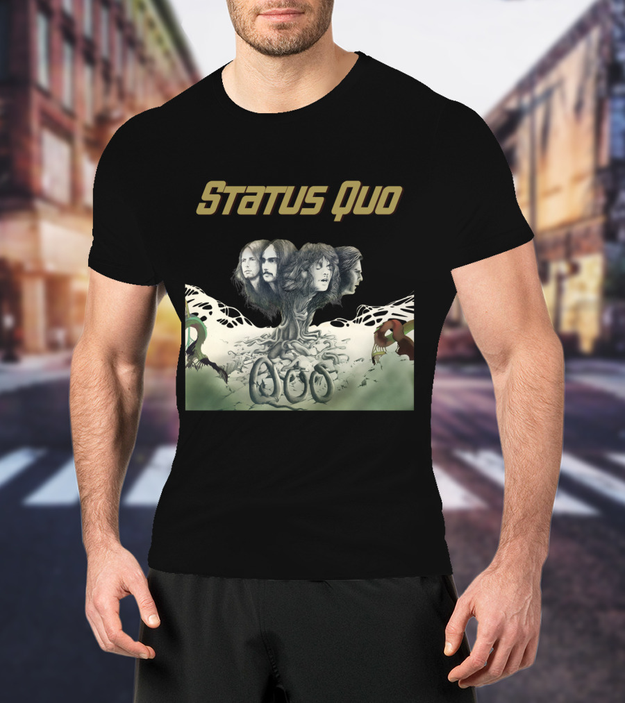 Status Quo Band Tree Faces T-Shirt