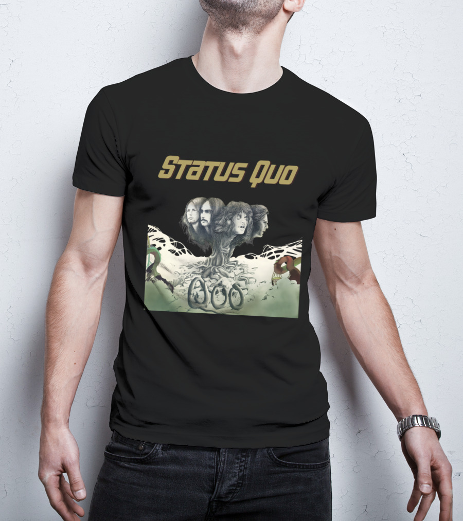 Status Quo Band Tree Faces T-Shirt