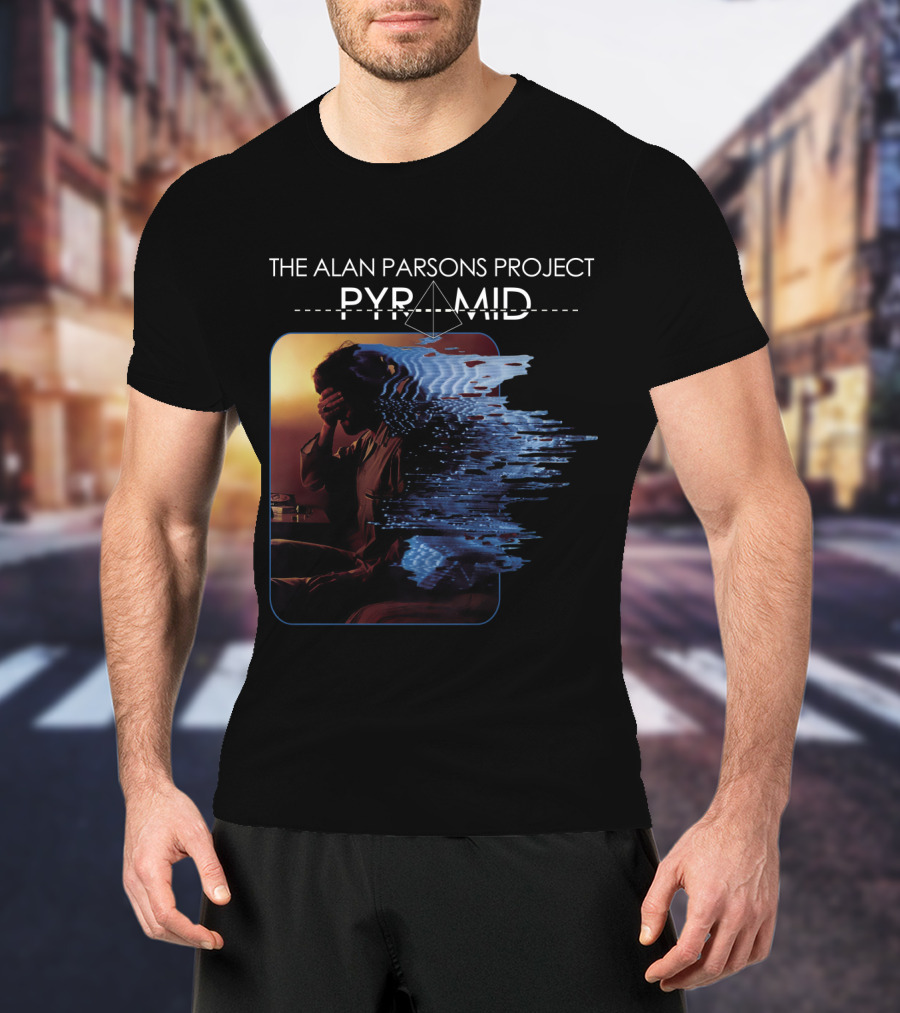 The Alan Parsons Project Pyramid Album Distorted Reflection T-Shirt