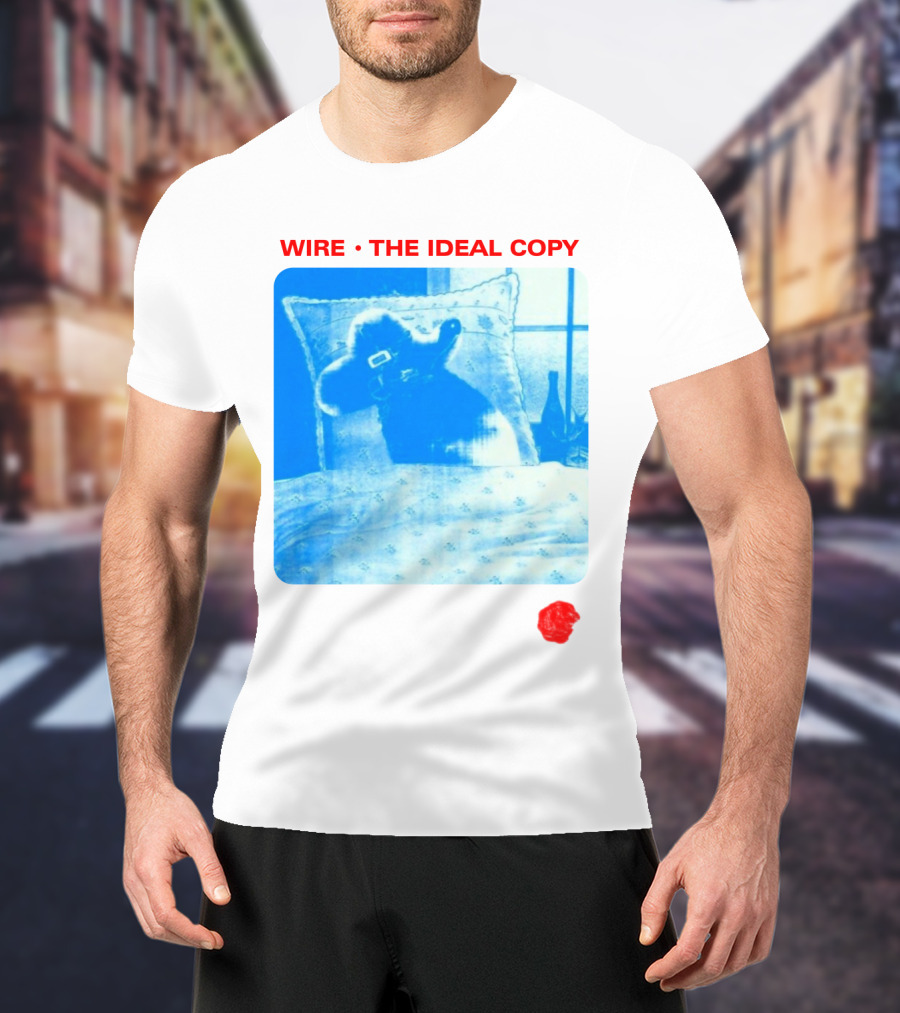 Wire The Ideal Copy Blue Dog On Pillow T-Shirt