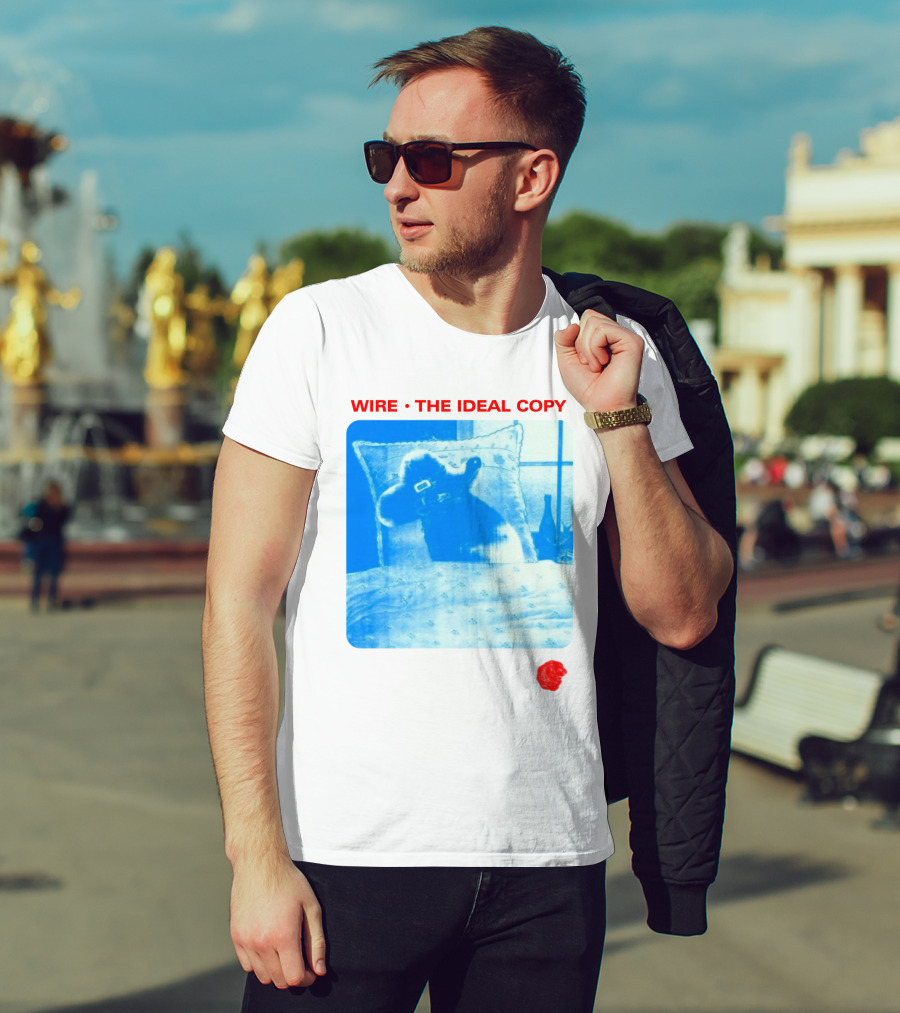 Wire The Ideal Copy Blue Dog On Pillow T-Shirt