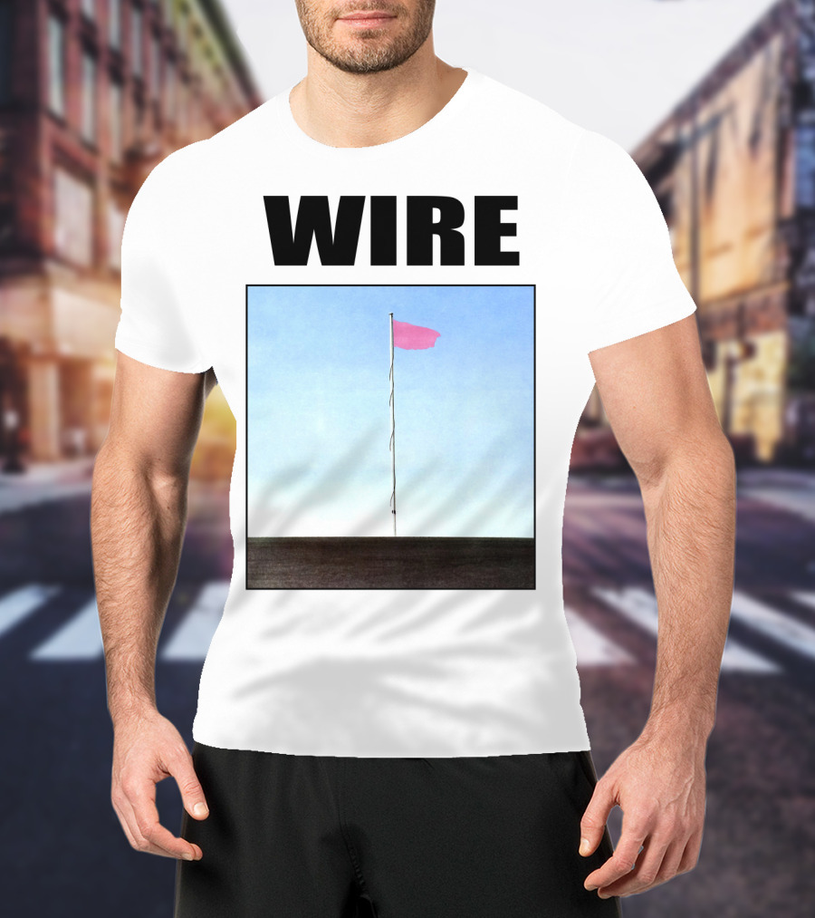 Wire Pink Flag Iconic Album Cover T-Shirt