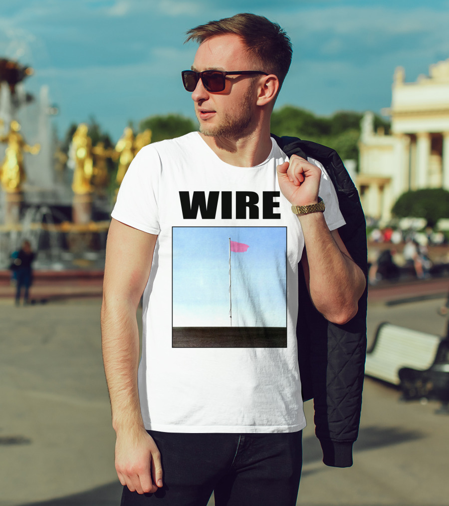Wire Pink Flag Iconic Album Cover T-Shirt
