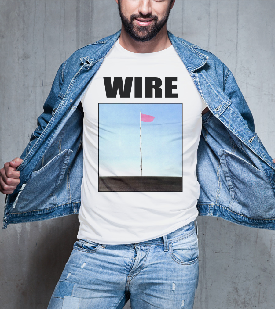 Wire Pink Flag Iconic Album Cover T-Shirt