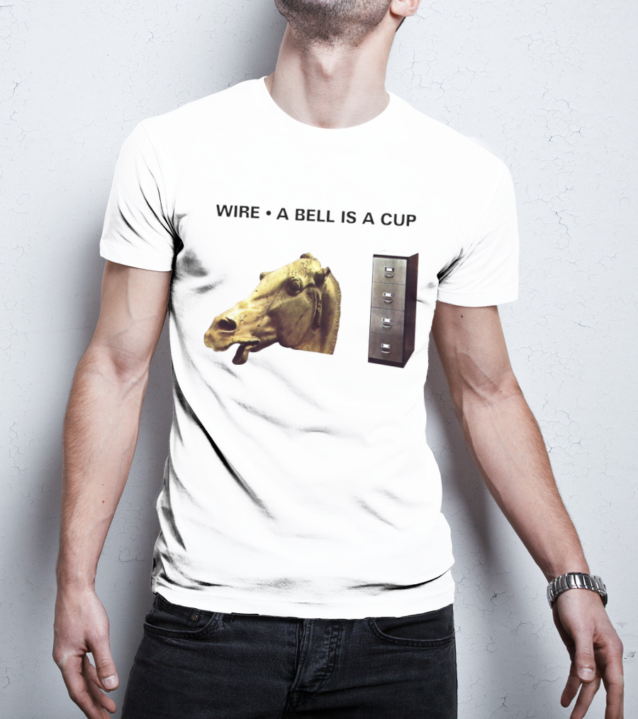 Wire A Bell Is A Cup Horse Head Sculpture Filing Cabinet T-Shirt