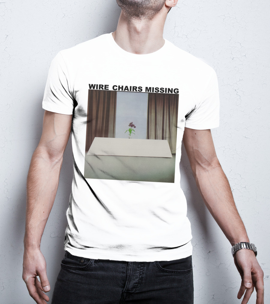 Wire Chairs Missing Orchid On Table Minimalist Room T-Shirt