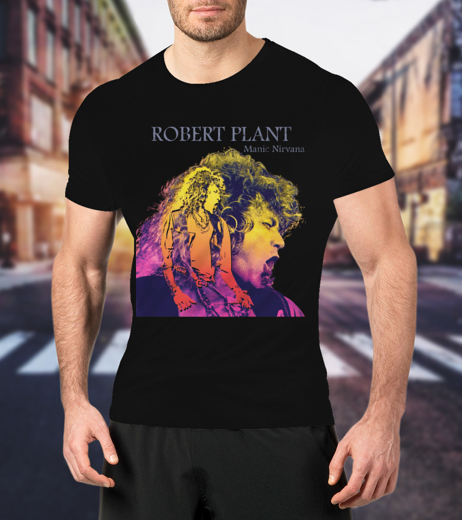 Robert Plant Manic Nirvana Retro Rock T-Shirt