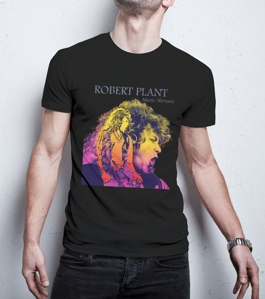 Robert Plant Manic Nirvana Retro Rock T-Shirt