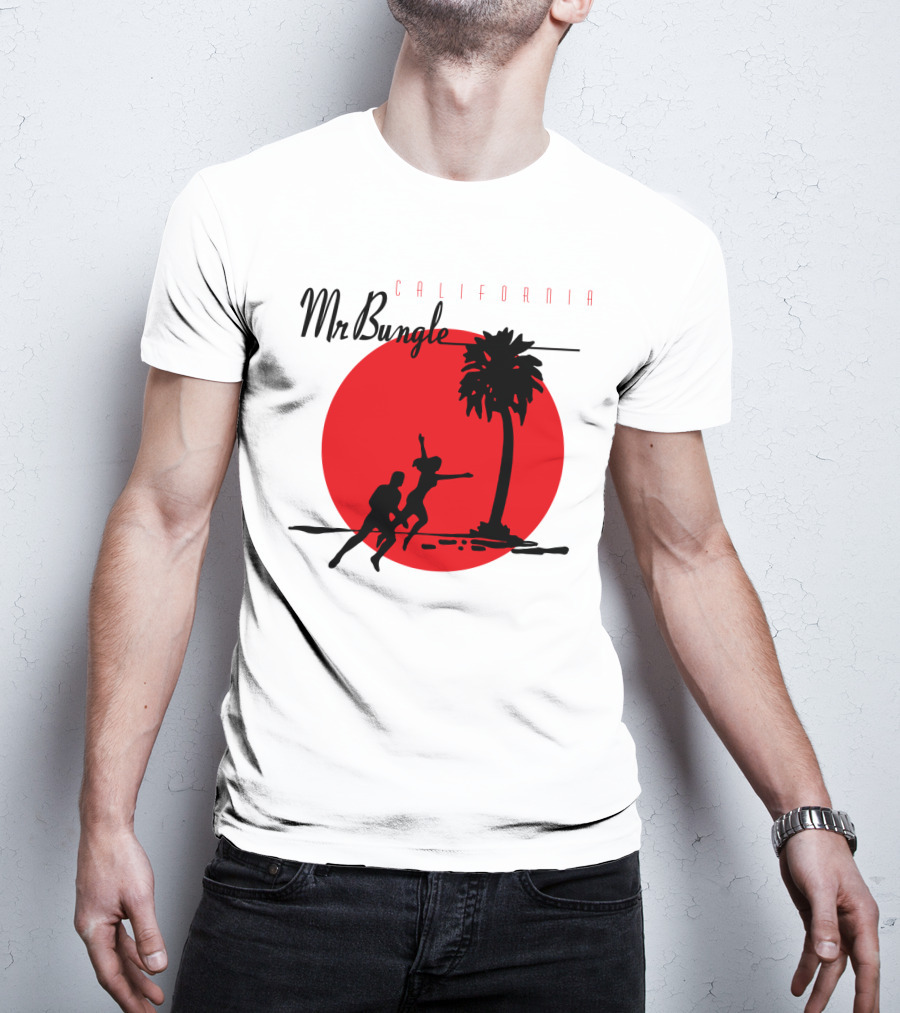 Mr Bungle California Palm Silhouette Red Sun T-Shirt