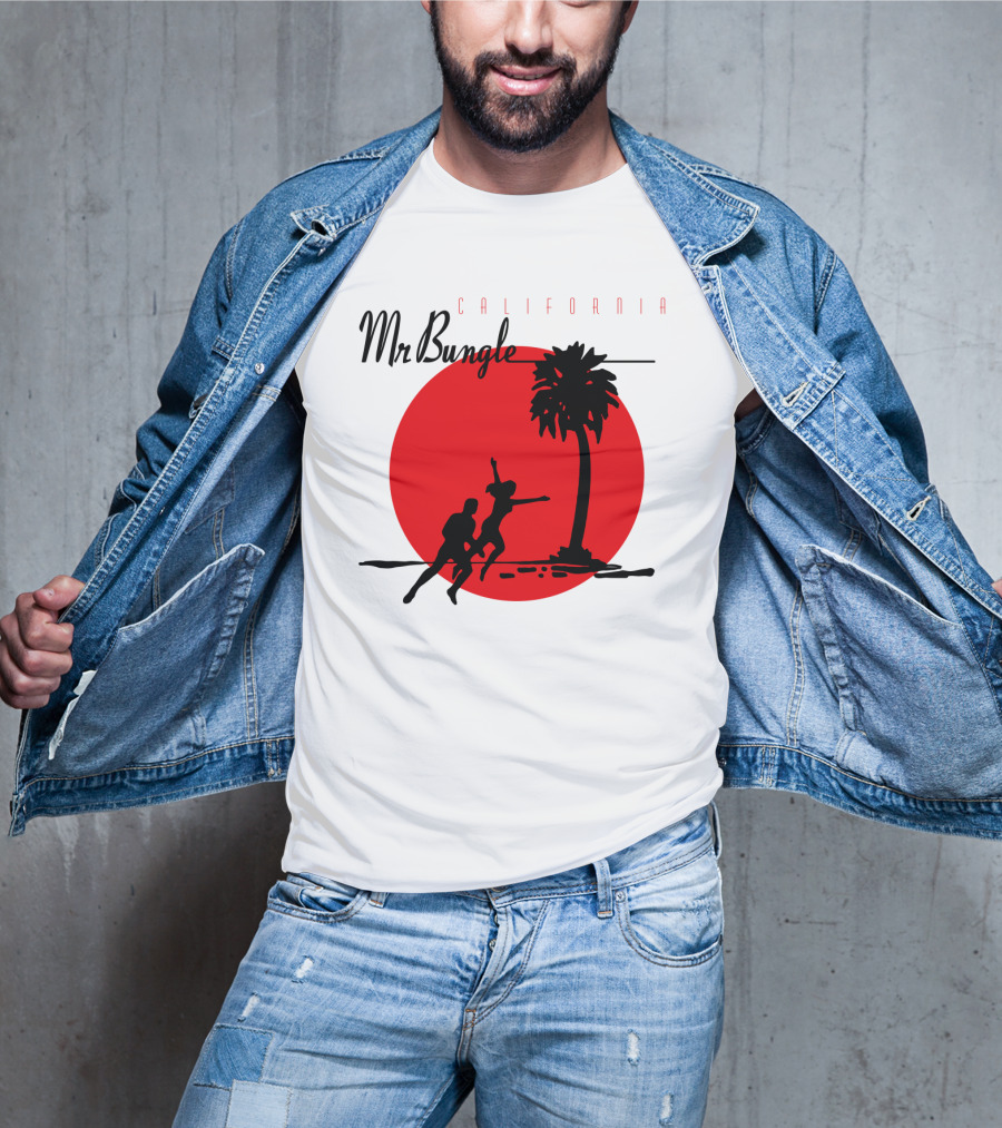 Mr Bungle California Palm Silhouette Red Sun T-Shirt