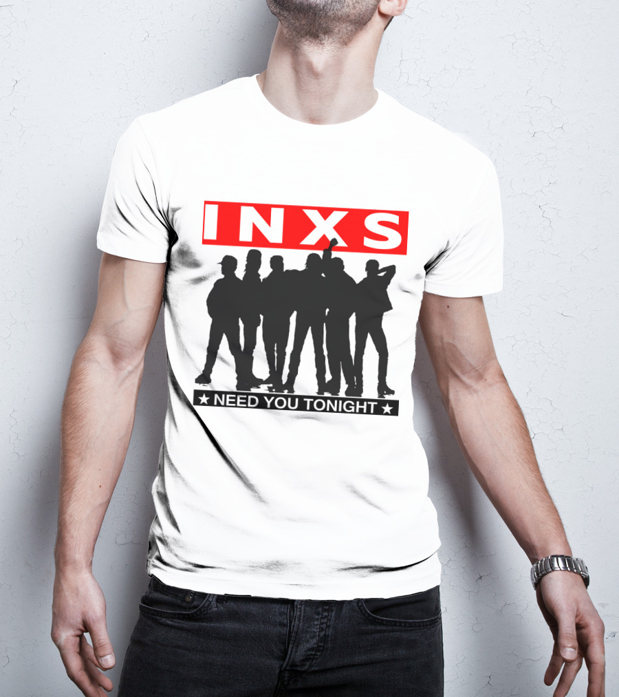 Inxs Need You Tonight Silhouette Band Members T-Shirt